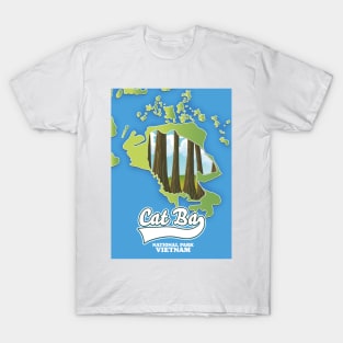 cat ba national park Vietnam travel map T-Shirt